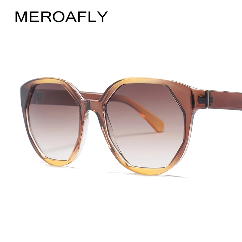

MEROAFLY 2019 Newest Ladies Cat Eye Sunglasses Women Luxury Brand Designer Italy Sun Glasses For Female Big Frame UV400