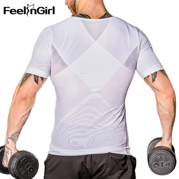 

FeelinGirl Natural Weight-Loss Workout Body Shaper Vest Sauna Shirt Shapers Slimming Vest-E