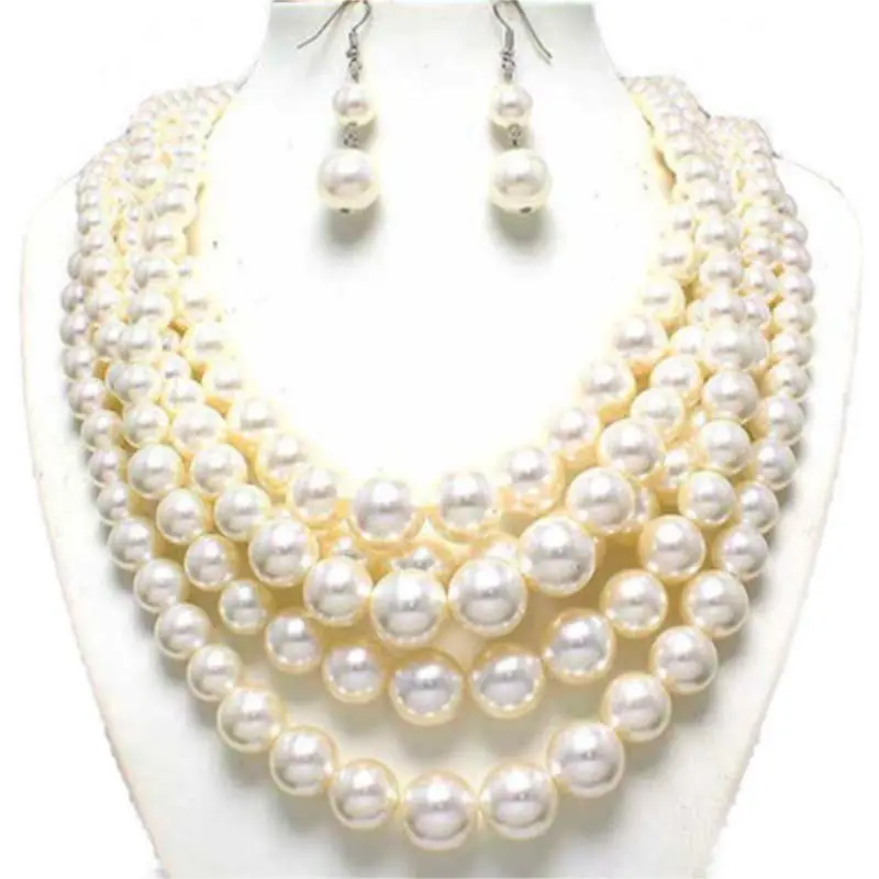 

10-11mm natural south sea white pearl necklace 50inch 14KG match earrings (9.13)