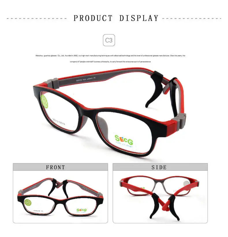 SECG оптические детские очки в оправе TR90 силиконовые очки детские гибкие защитные детские очки диоптрийные резиновые очки