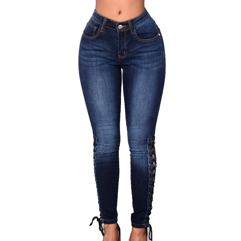 jeans side lace up 2