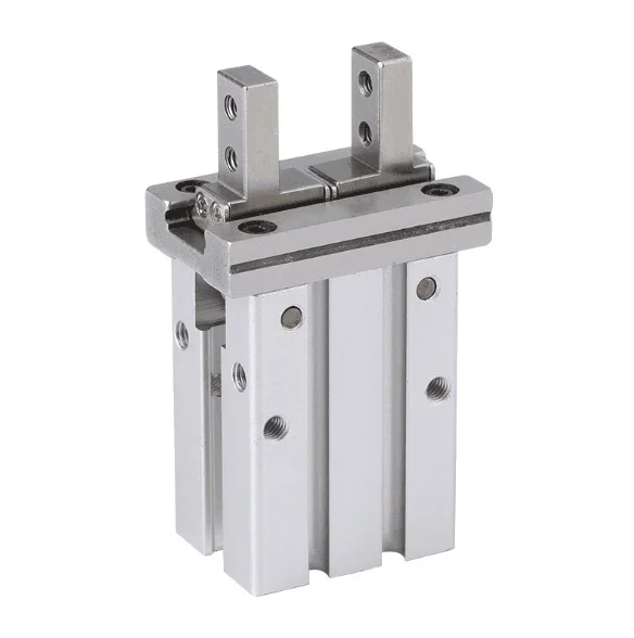 Free shipping Double Acting Air Gripper Pneumatic Finger clamp cylinder