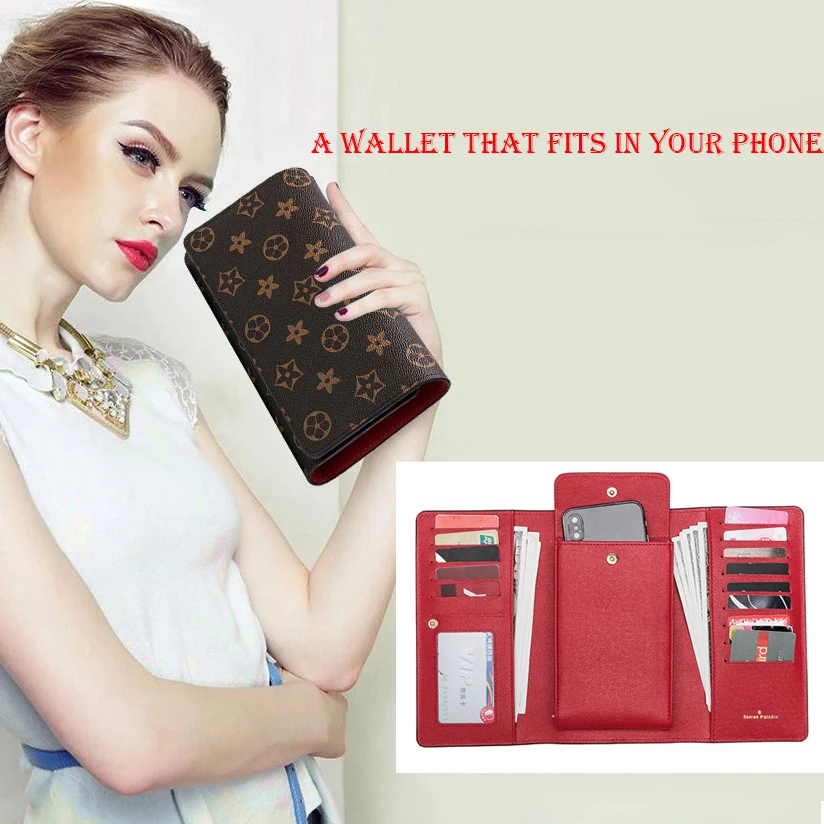

Women 2019 spring new Wallet Female long style European American fashion old pattern Holder three-fold Luxury soft Purse 269