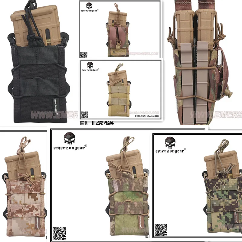 

EMERSON Double Modular Rifle Magazine Pouch Airsoft hunting Utility MOLLE M A G EM6035