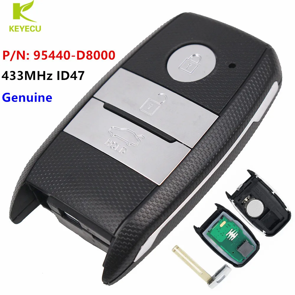 Keyecu Genuine Smart Remote Car Key Fob 433mhz Id47 For Kia Kx3 2015