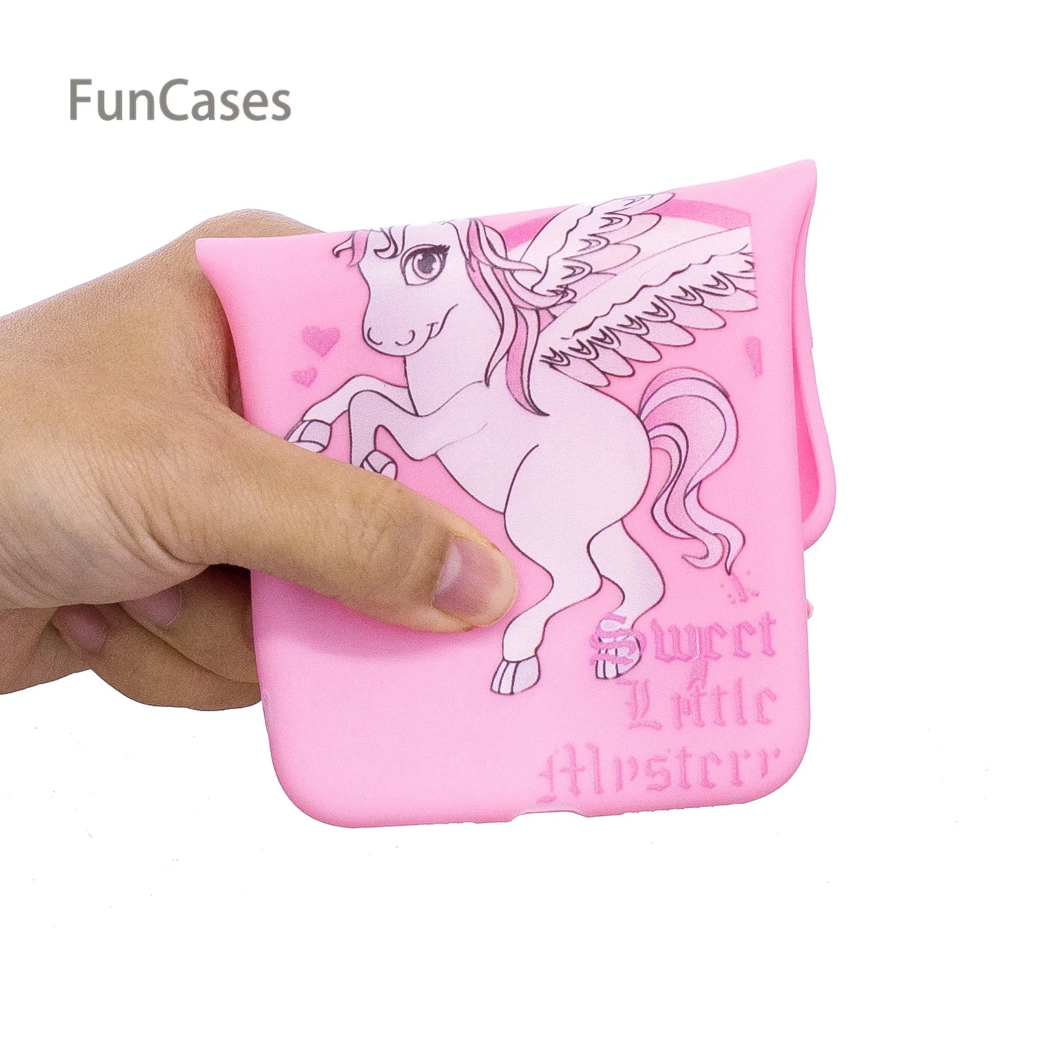 Красивый Единорог чехол для телефона СПС Capinha iPhone 6 Plus Мягкий силиконовый Estojo
