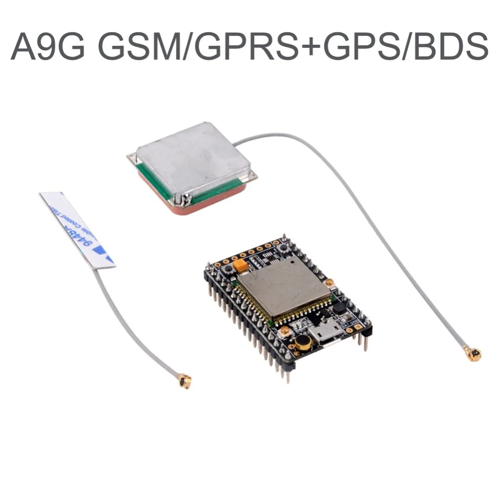

GPRS GSM GPS BDS A9G Module Development Board GPS Antenna SMS Voice Wireless for Smart Watch AT Tracker Tracking
