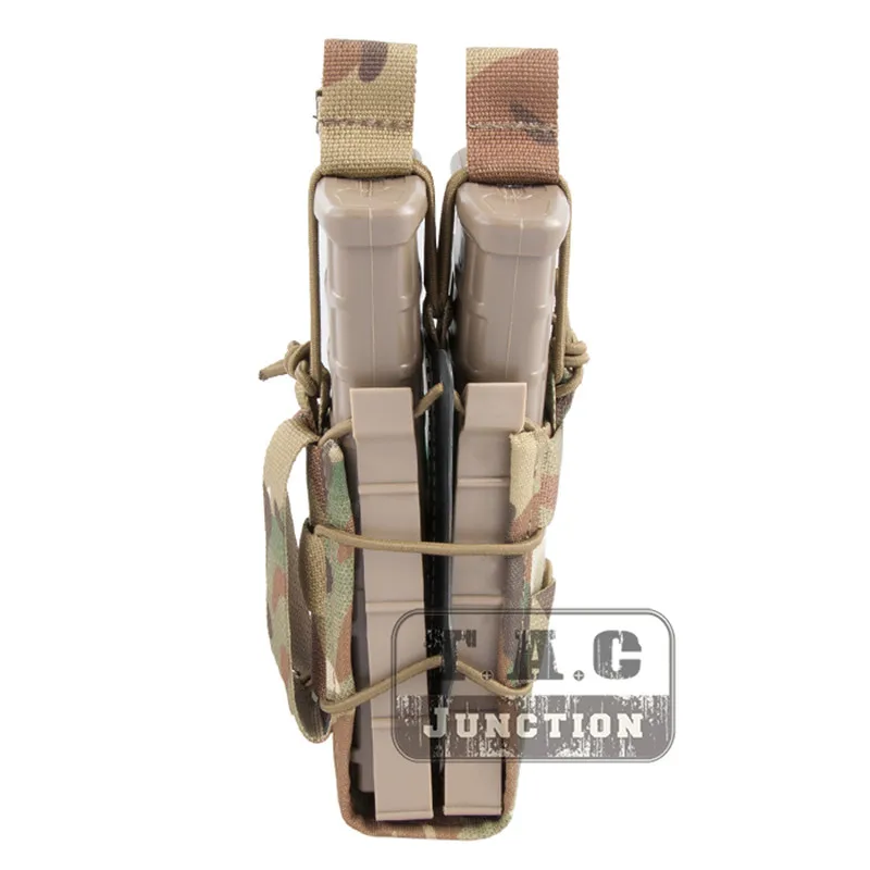 Emerson двойной винтовки модульный подсумок для 5,56 M4 M16 AR15 SR52 P-MAGS M1A1 G3 разгрузка emersongear магазинная сумка для обоймы Перевозчик