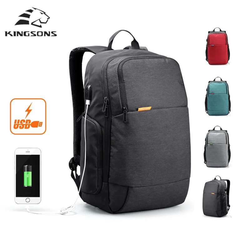 Kingsons sac à dos 15.6 ordinateur portable sacs à dos mochila loisirs voyage à dos anti voleur