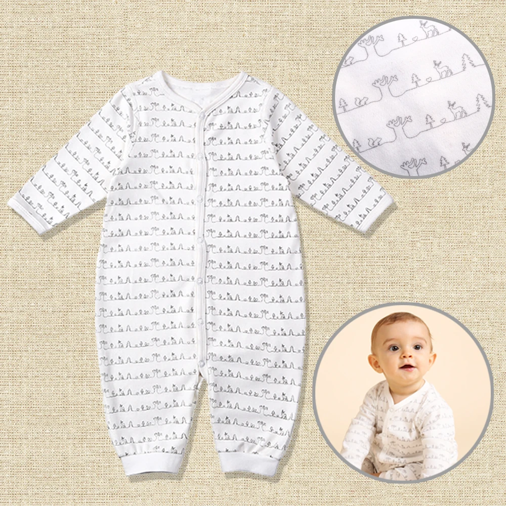 pima cotton baby rompers