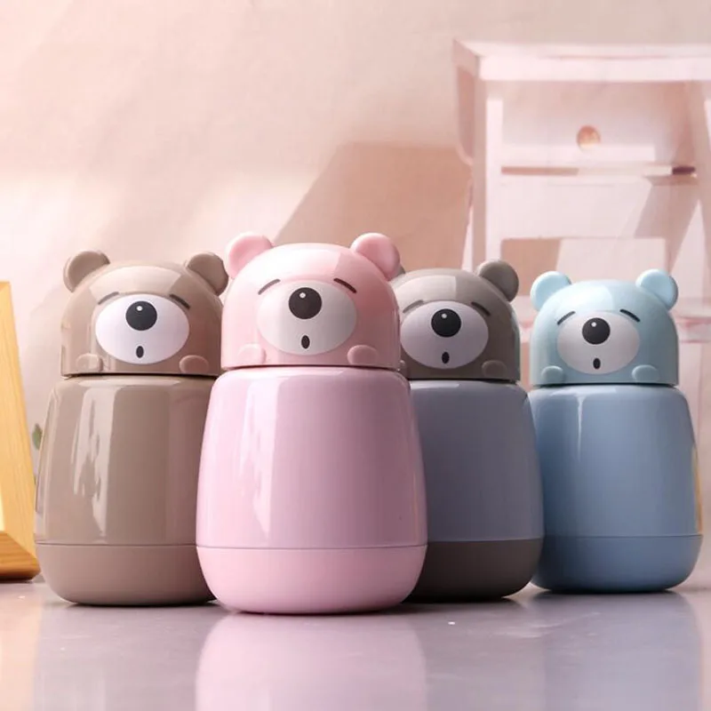 

Hot Cartoon Bear Thermo Mug Stainless Steel Vacuum Flasks Thermoses Child My Water Bottle Insulated Thermos Thermocup Bottles