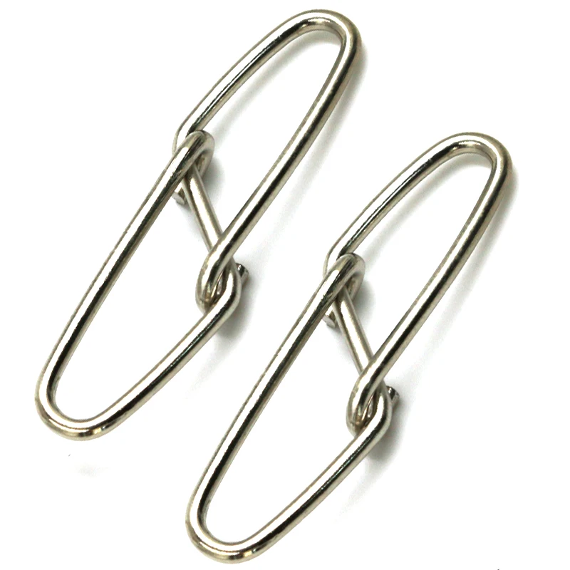 20pcs/lot Fishing Snaps Fast Lock Bass Snap Stainless Steel Fishing