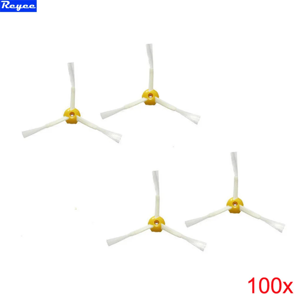 

100 pcs/lot Plastic Side Brush 3-armed for iRobot Roomba 500 600 700 Series 550 560 630 650 780 Brand new Factory Wholesale Free