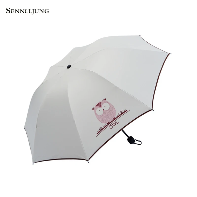 SENNLLJUNG Творческий мультфильм зонтик складные зонтики женский винил
