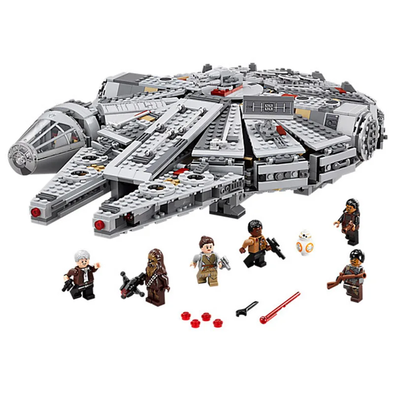1381pcs Millennium Falcon Figure Star Wars Model Building Blocks Compatible With Legoinglys Star Wars Gift Toys For Children