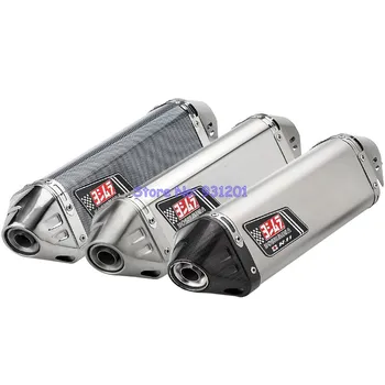 

Inlet 51mm Motorcycle Exhaust Pipe Muffler Yoshimura Exhaust Tube Escape Universal for GSR750 GSXR1000 MSX125 PCX125 CBR150 etc.