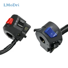 LMoDri мотоциклетный переключатель 7/" руля управления рупорным сигналом поворота фары электрические пусковые переключатели модифицированные части