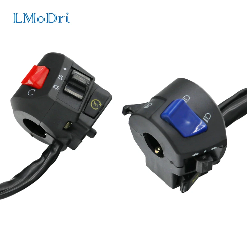Переключатель для мотоцикла LMoDri руля 7/8 дюйма с поворотным сигналом