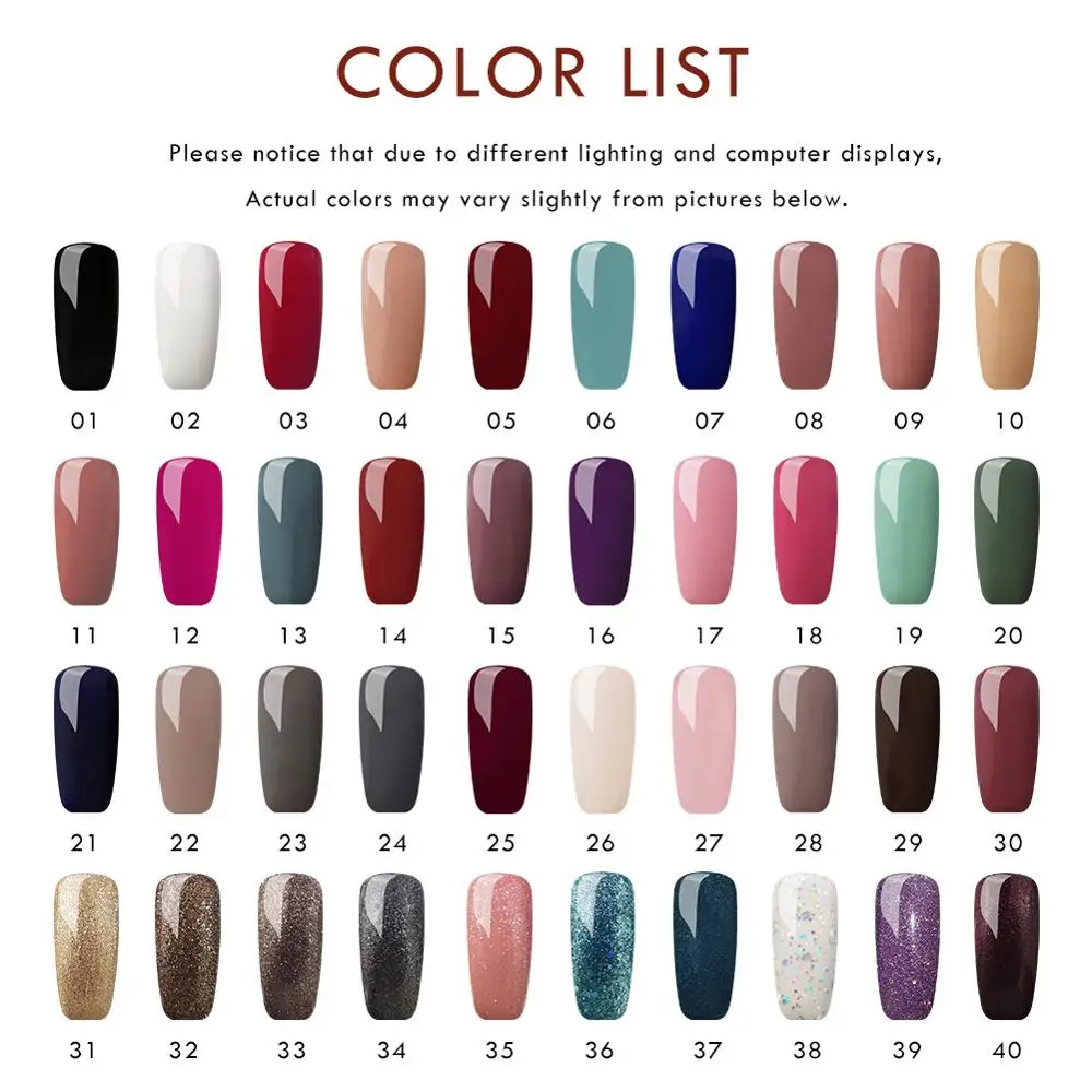 Online COSCELIA 10 Uds conjunto de esmaltes de uñas de Gel 36 24W lámpara Juego de Herramientas para la manicura para manicura Set para Gel barniz empujador acrílico uñas Kit