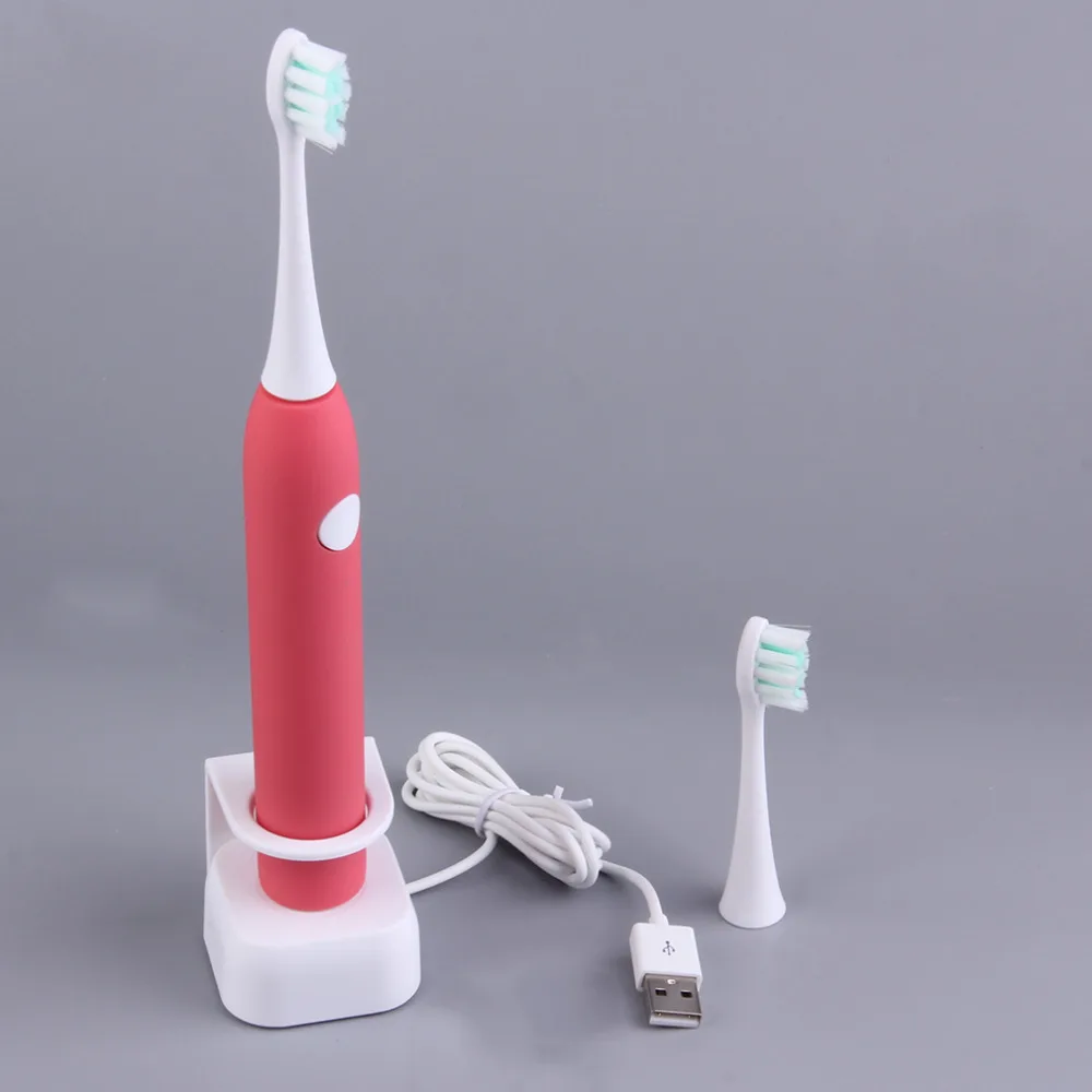 High Quality T5 Sonic Vibration Rechargeable Electric Toothbrush + 2