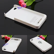 Blanc Qi Sans Fil De Charge Récepteur Pour iphone 4 4S Haute Qualité Qi Standard Sans Fil de Couverture Arrière Chargeur