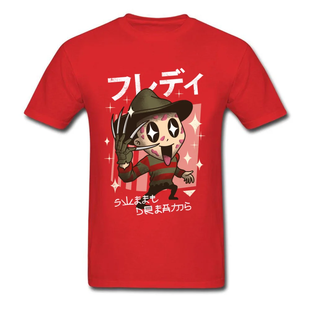 kawaii dreams 6653 Man 2018 Tops T Shirt Round Collar NEW YEAR DAY 100% Cotton Fabric T Shirts Summer Short Sleeve Tee Shirt kawaii dreams 6653 red