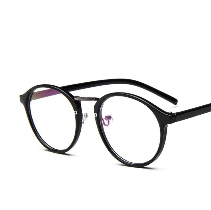 

Vintage Circle Non-Mainstream Glasses Print Floral Eyeglass Frames Women Plain Mirror Male Big Ultra-light Nerd Eyeglasses Frame