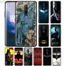 Marvel Batman Comic superhero Phone Case for Oneplus 7 7Pro 6 6T Oneplus 7 Pro 6T Black Silicone Soft Case Cover