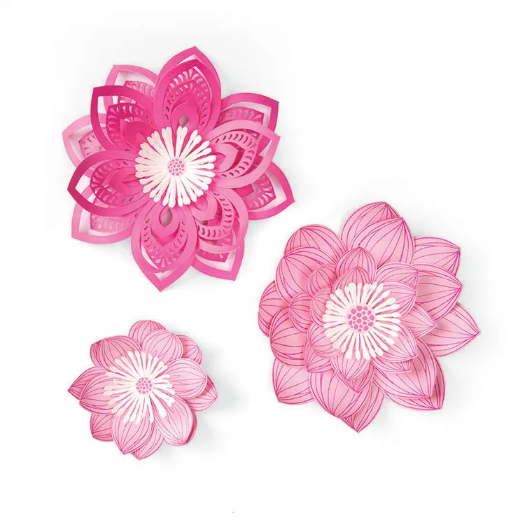 

Lotus Flowers Hollow Petal Metal Cutting Dies&Stamp Sillicone Stencil Scrapbook Album Embossing For Paper Card Making Handcrafts