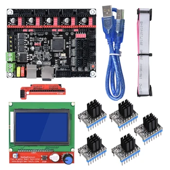 

BIGTREETECH SKR V1.3 32 Bit 3D Printer Controller Board With 12864 LCD TMC2208 A4988 Compatible Smoothieboard 3d printer