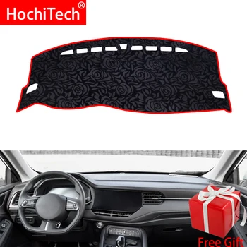 

Rose Pattern Non-slip Dashmat Dash Mat Dashboard Cover Pad Cover Carpet Car Sticker for HAVAL F7 2019 Car Styling