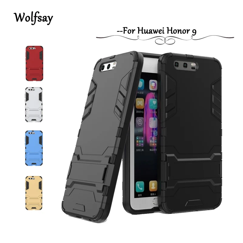 For Huawei Honor 9 Case Shockproof Robot Rubber Hard Back PC Phone Protective Cover |