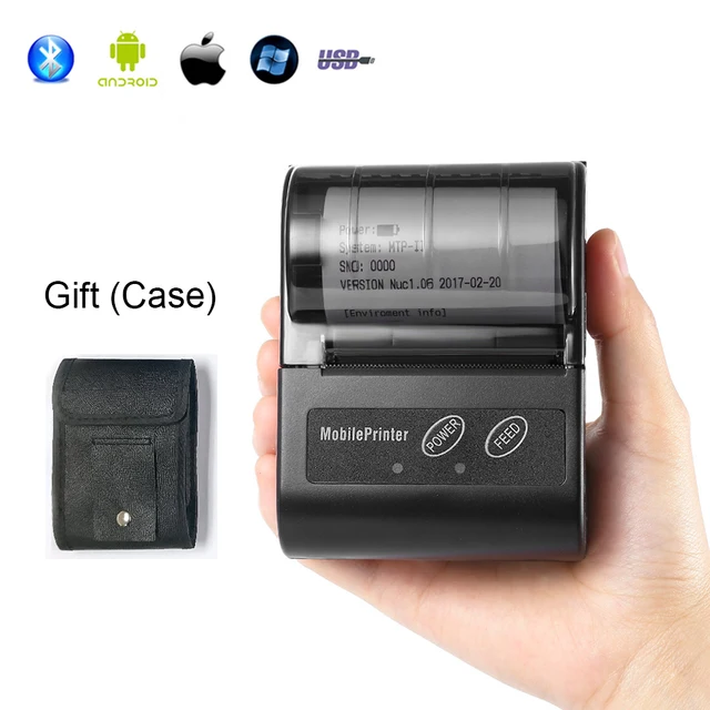 Cheap GZM5810 POS Mini Thermal Receipt Printer 58mm Wireless Bluetooth Printer for iOS Android USB Thermal POS Bill Ticket Printer