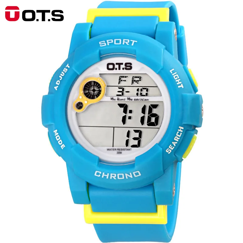 OTS Childrens Sports Watch Waterproof Digital Watch With Backlight