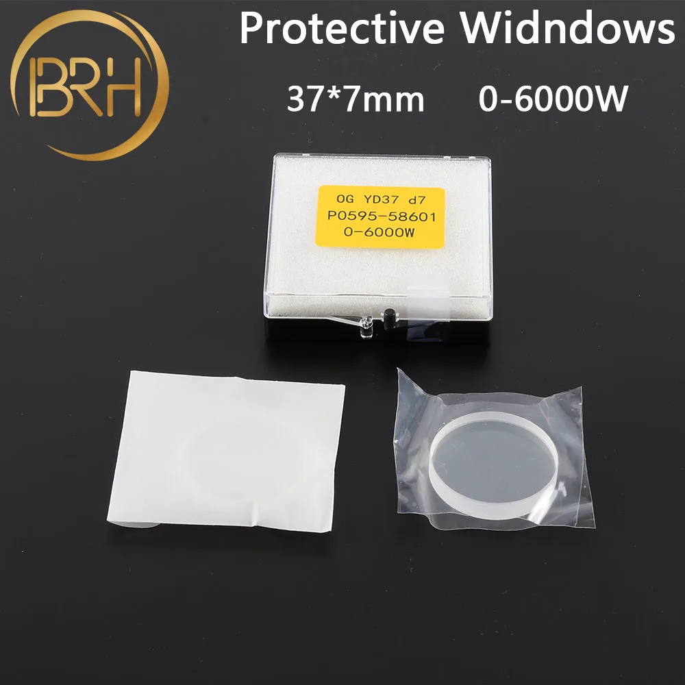 

BRH High Quality Fiber Laser Protective Lens 37*7/Widndows Cover Slides 0-6000W For Precitec IPG Head