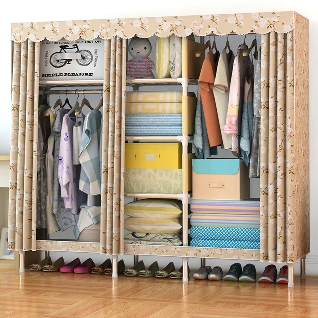 simple modern wardrobe clothing storage cloth wardrobe folding