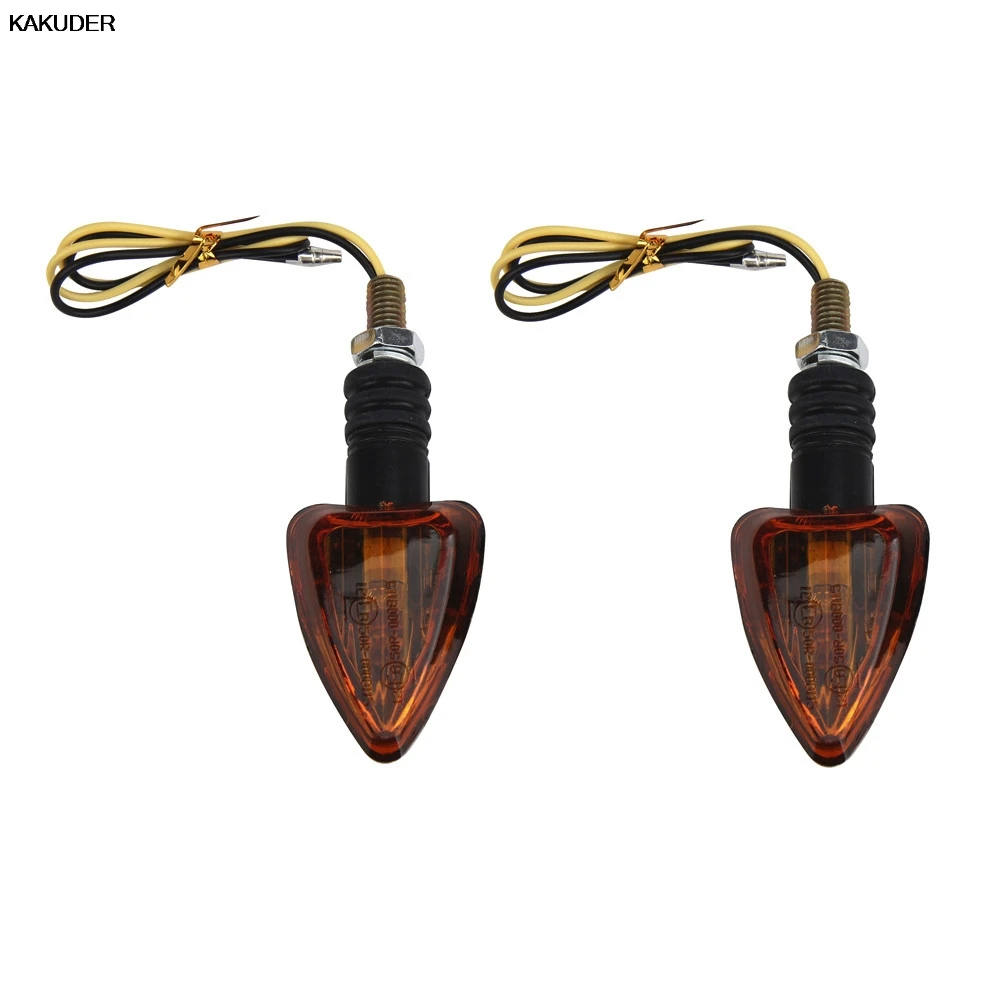 KAKUDER Universal Waterproof 2x Motorcycle Turn Signal Indicator