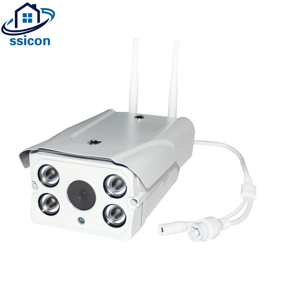 Ssicon 720 P два Телевизионные антенны пуля Беспроводной yoosee CCTV Камера Водонепроницаемый Открытый Wi-Fi IP Камера с 4 шт. массив светодиодов