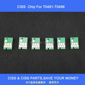 

INK WAY T0491 T0492 T0493 T0494 0495 T0496 Compatible AUTO RESET CHIPS for Epson R210 R230 R310 R350 RX510 RX630