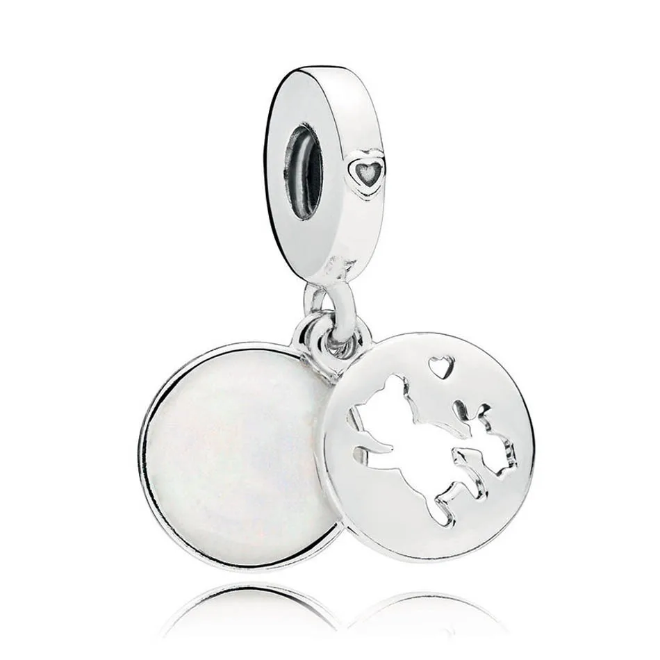 

925 Sterling Silver DIY Jewelry Perfect Pals Dangle Charm fit Lady Bracelet Bangle Enamel