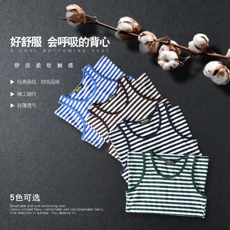 

Cotton Men Vest Summer Tank Top Bodybuilding clothing Sleeveless Striped Brand Casual Shirts men's hot selling man vest tanktop