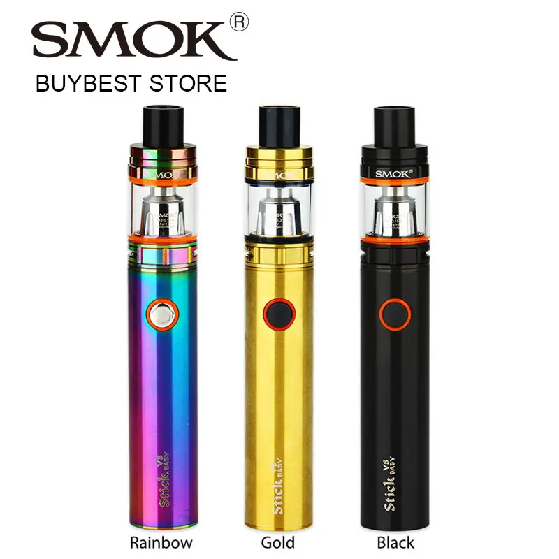 

SMOK Stick V8 Baby Quick Start Kit Built-in 2000mah Battery & 3ml TFV8 Baby Tank Atomizer & M2 Dual Core e-Cigarette Starter Kit