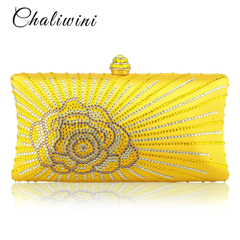 Wholesale Flap Crystal Floral Women Evening Clutch Bag India Toiletry Bag Wallet Designer Lady Bags 2019 Handbags Wedding Purse image_0