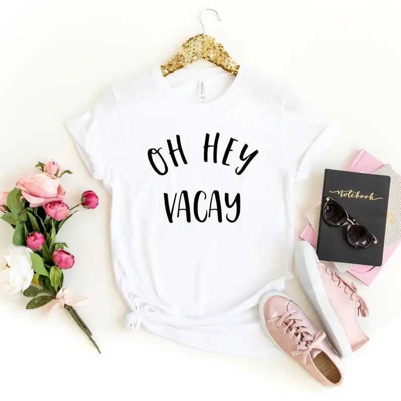 Новое поступление рубашка Skuggnas для отпуска Oh Hey Vacay семейные рубашки футболки