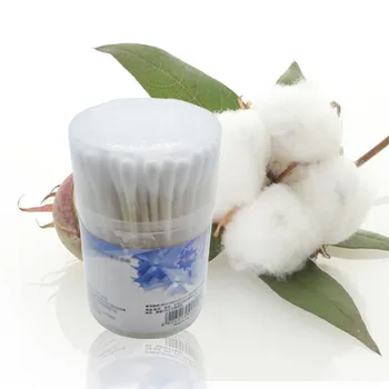 

100pcs/Pack New Wood Bamboo Cotton Buds Cotton Swabs Medical Ear Cleaning Wood Sticks Makeup Health Tools Tampons Cotonete