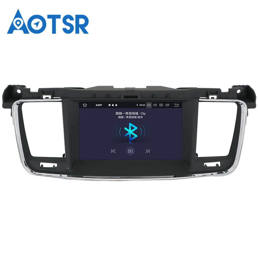 Top Android 9.0 4+32gb Car GPS Navigation 2 Din DVD Player For PEUGEOT 508 2011 2012 2013-2017 Multimedia Radio buit-in DSP IPS unit 2