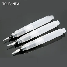 TOUCHNEW 3 шт./компл. Вода цвет круглая мягкая ручка Набор Размер Средний искусство длинная водяная Кисть плоская перо акварельный маркер