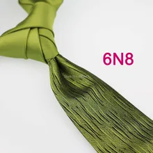 Галстук Yibei coahella с зеленым узлом и контрастными черными полосками, галстук в стиле пэчворк, галстук в деловом стиле, качественный галстук Gravata