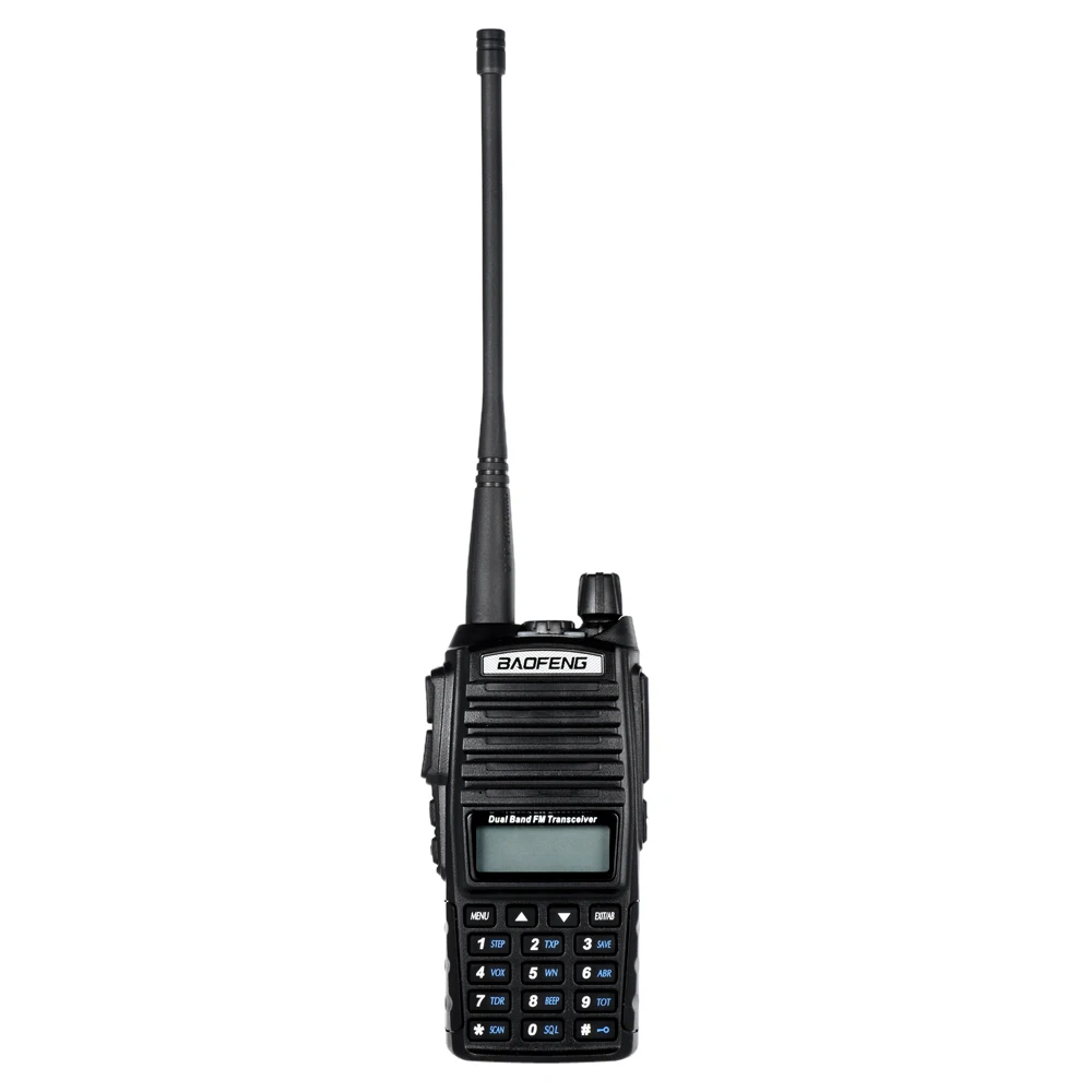 BAOFENG UV-82 VHF/UHF Двухдиапазонный портативный приемопередатчик с ЖК-дисплеем FM радио приемник светодиодный фонарик портативная рация