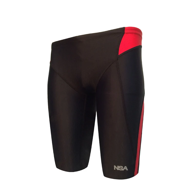 NSA Men's Lycra Swim Shorts Racing Swimsuit Quick Dry Sport